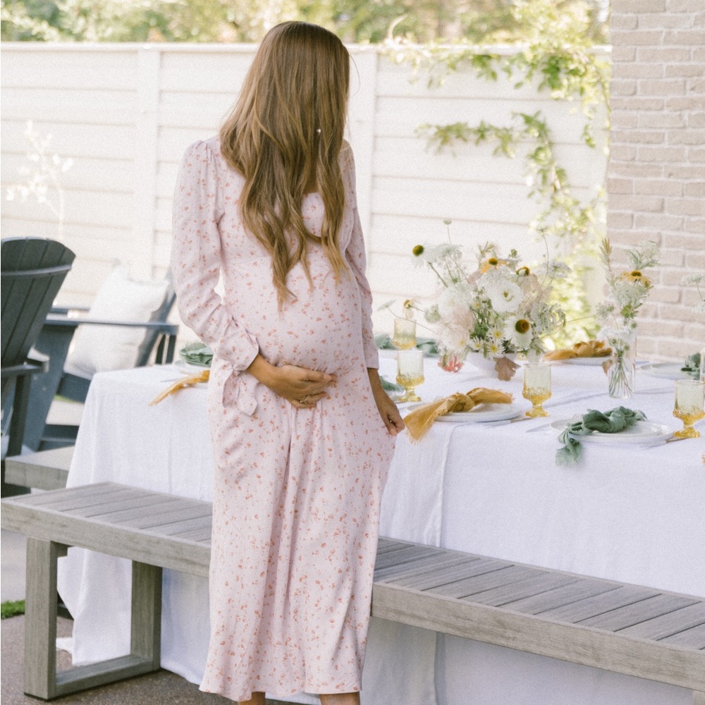 Pink Floral Vintage Dress
